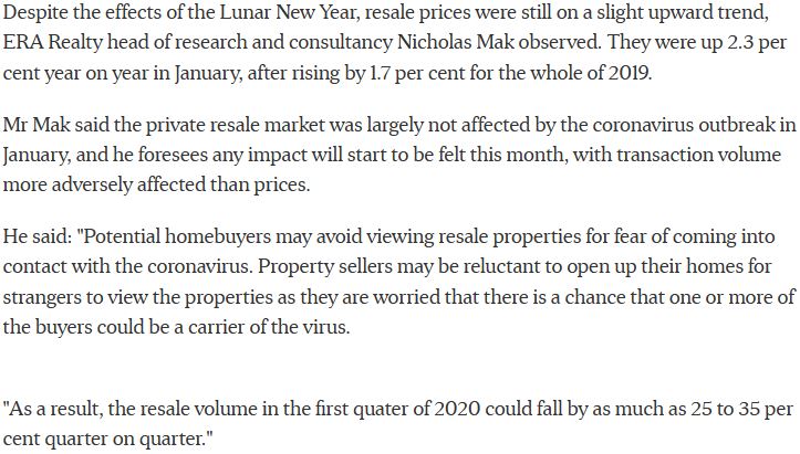 Condo Resale Prices And Volume Rise In January, Ahead Of Any Coronavirus Impact 3 st 2 1